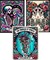 3-Pack Skull Diamond Art Kits for Adults – Full Drill DIY Diamond Painting